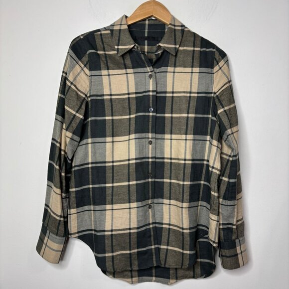Jenni Kayne Women's Cotton Plaid Flannel Button Down Shirt Size S - Picture 2 of 12